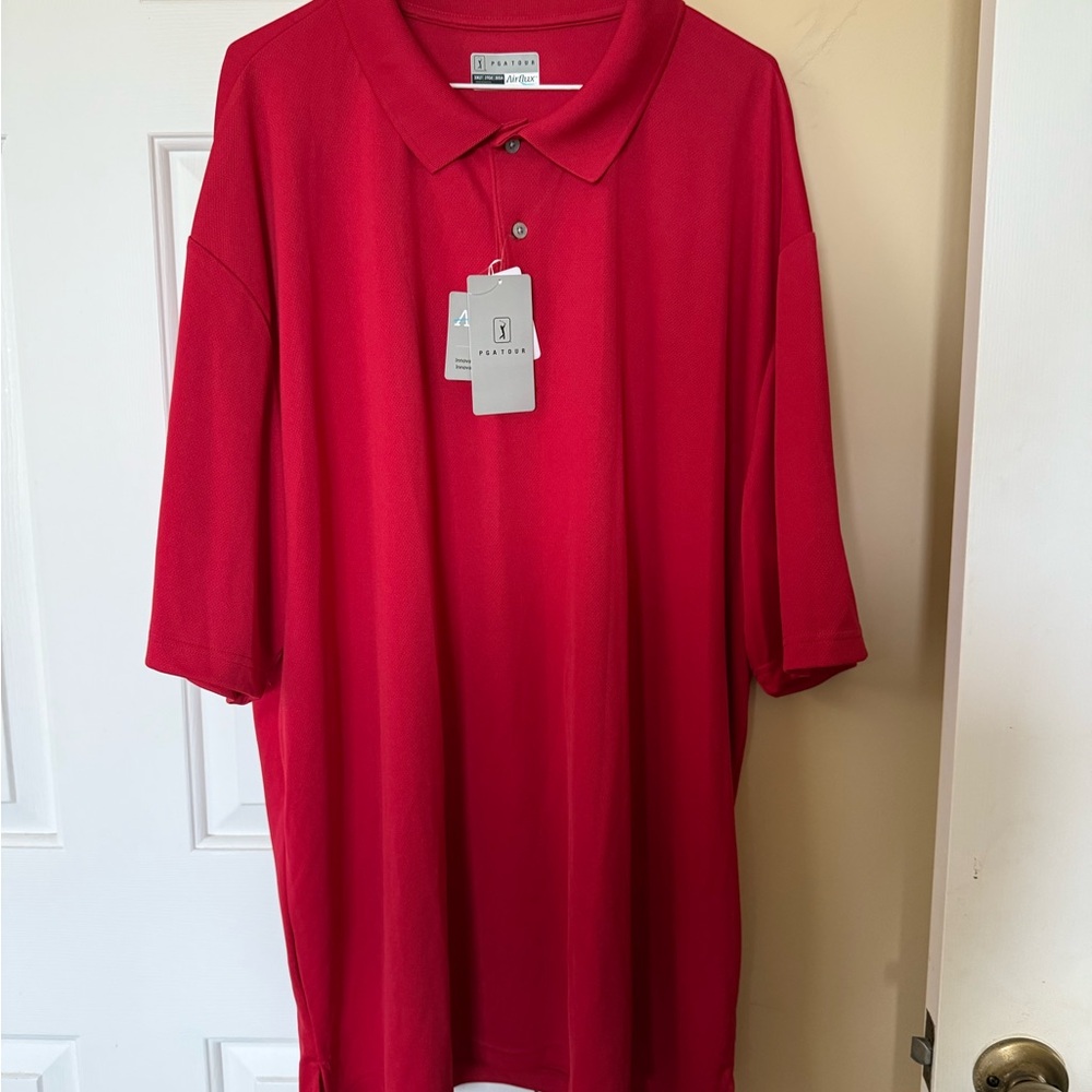 PGA Tour Classic Red Polo Shirt